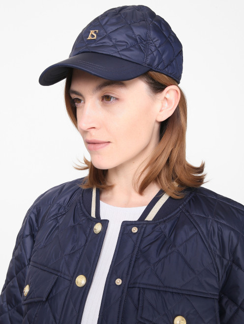 Стеганая кепка с логотипом Luisa Spagnoli - МодельОбщийВид