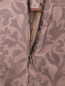 Узкие укороченные брюки из плотного шелка с узором Alberta Ferretti  –  Деталь1