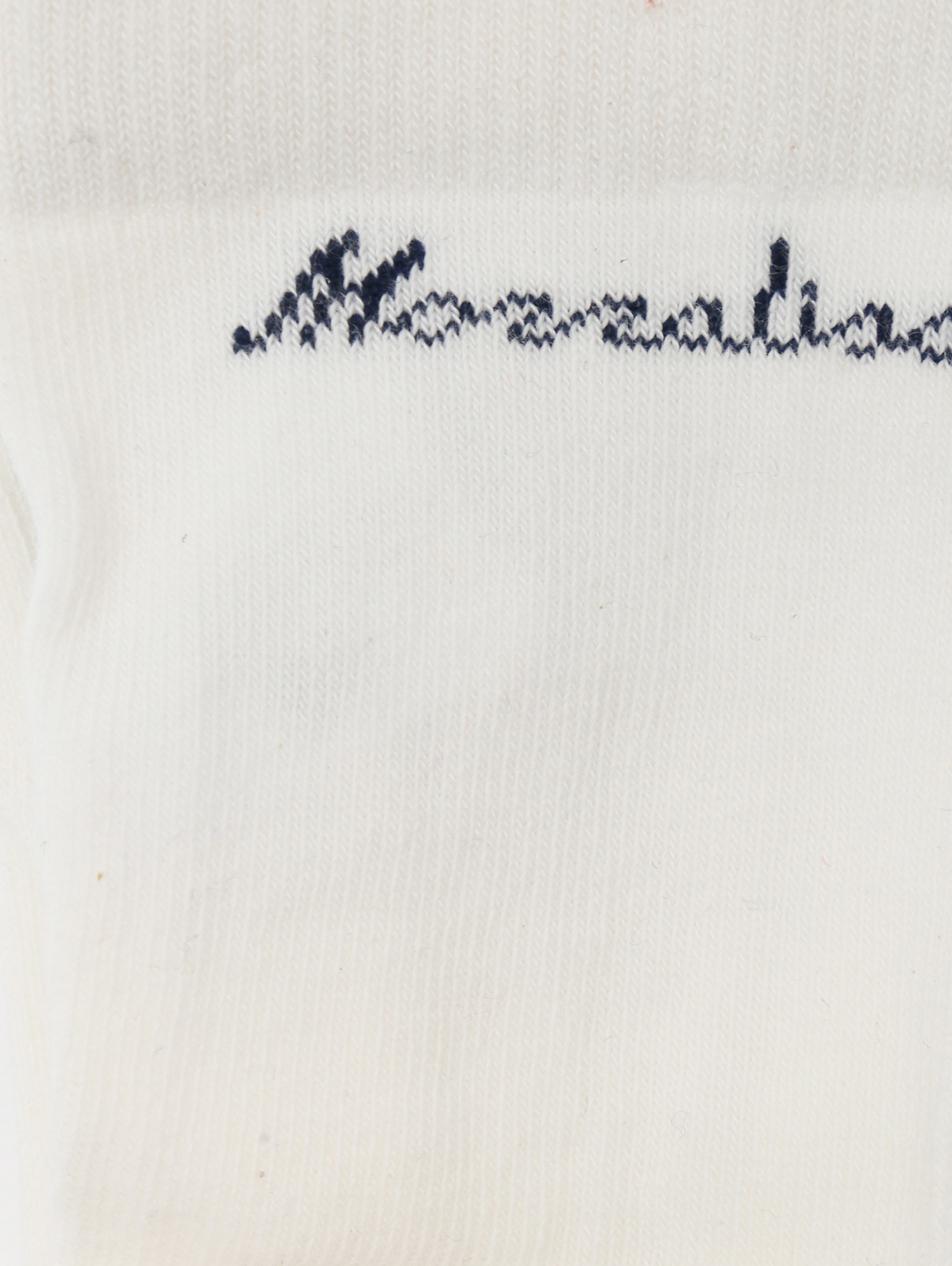 Колготки из хлопка с принтом MONNALISA  –  Деталь1  – Цвет:  Белый