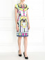 Платье-футляр из хлопка с абстрактным узором Etro  –  Модель Общий вид