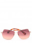 Солнцезащитные очки в оправе из металла Max Mara  –  Общий вид