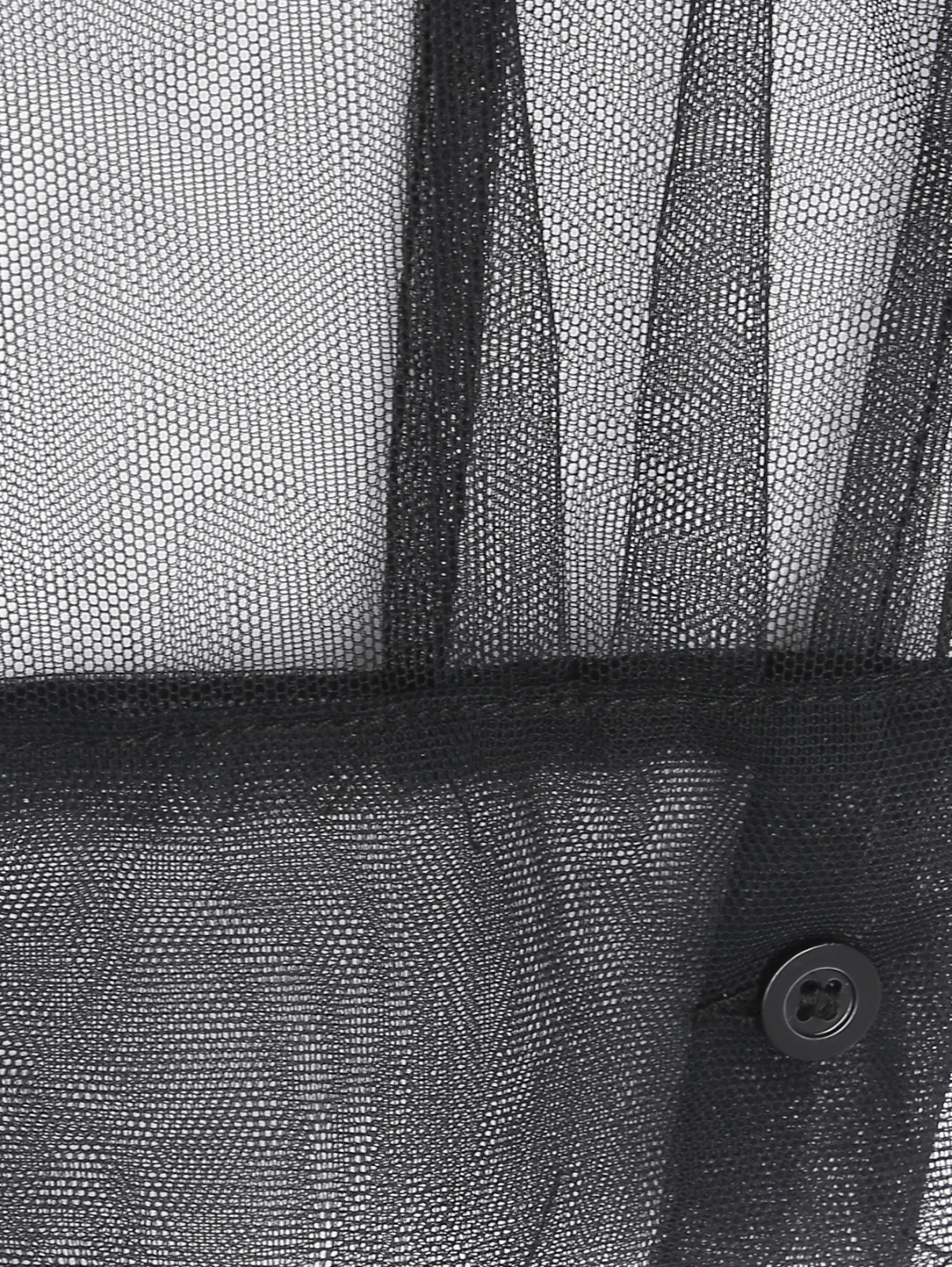 Платье-мини с рукавами из сетки Act №1  –  Деталь1  – Цвет:  Бежевый