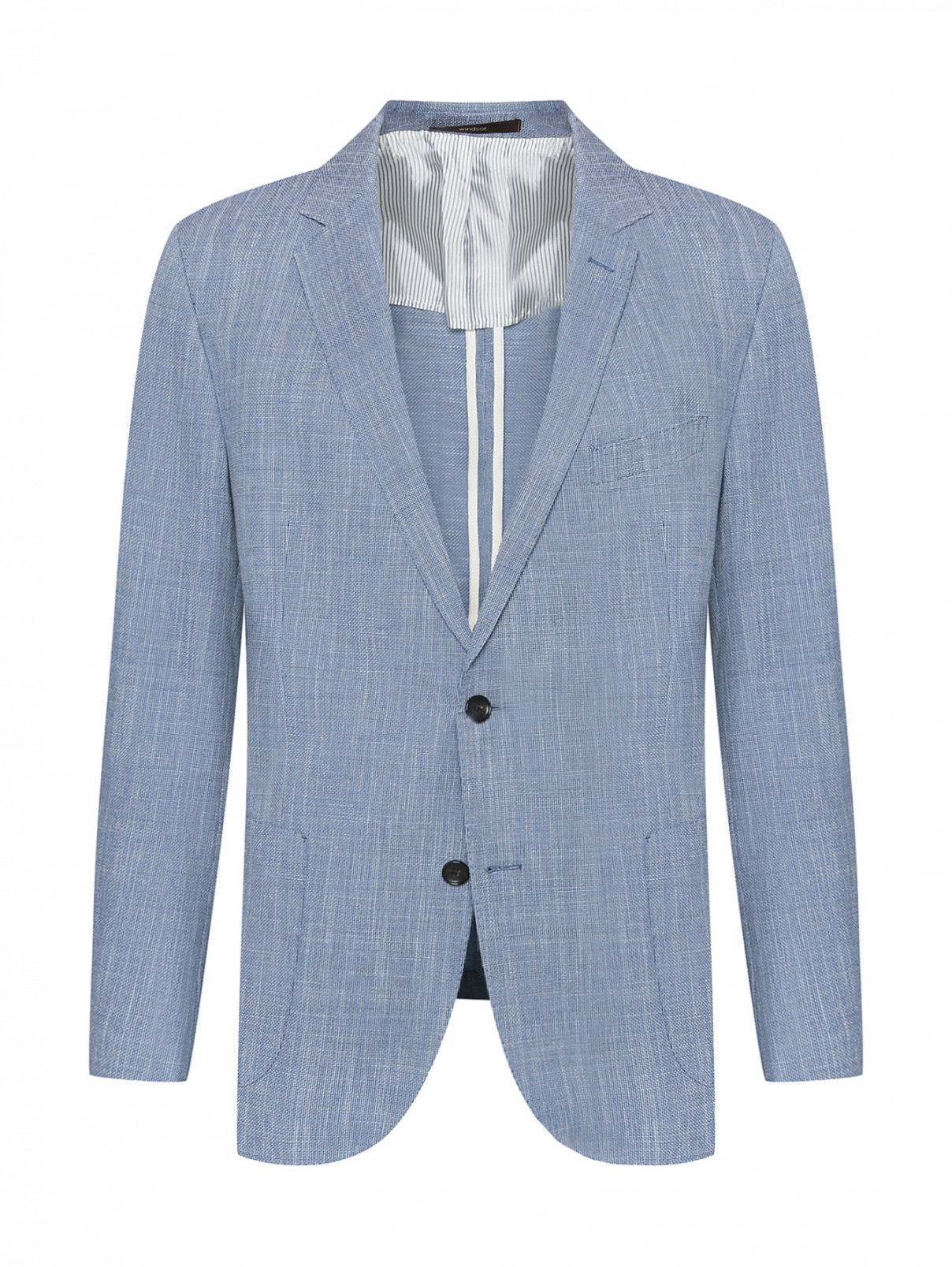 Пиджак из шерсти с узором Windsor  –  Общий вид  – Цвет:  Узор