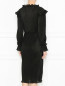 Платье из плиссированного трикотажа с люрексом Alberta Ferretti  –  МодельВерхНиз1