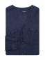 Рубашка изо льна с накладными карманами LARDINI  –  Общий вид