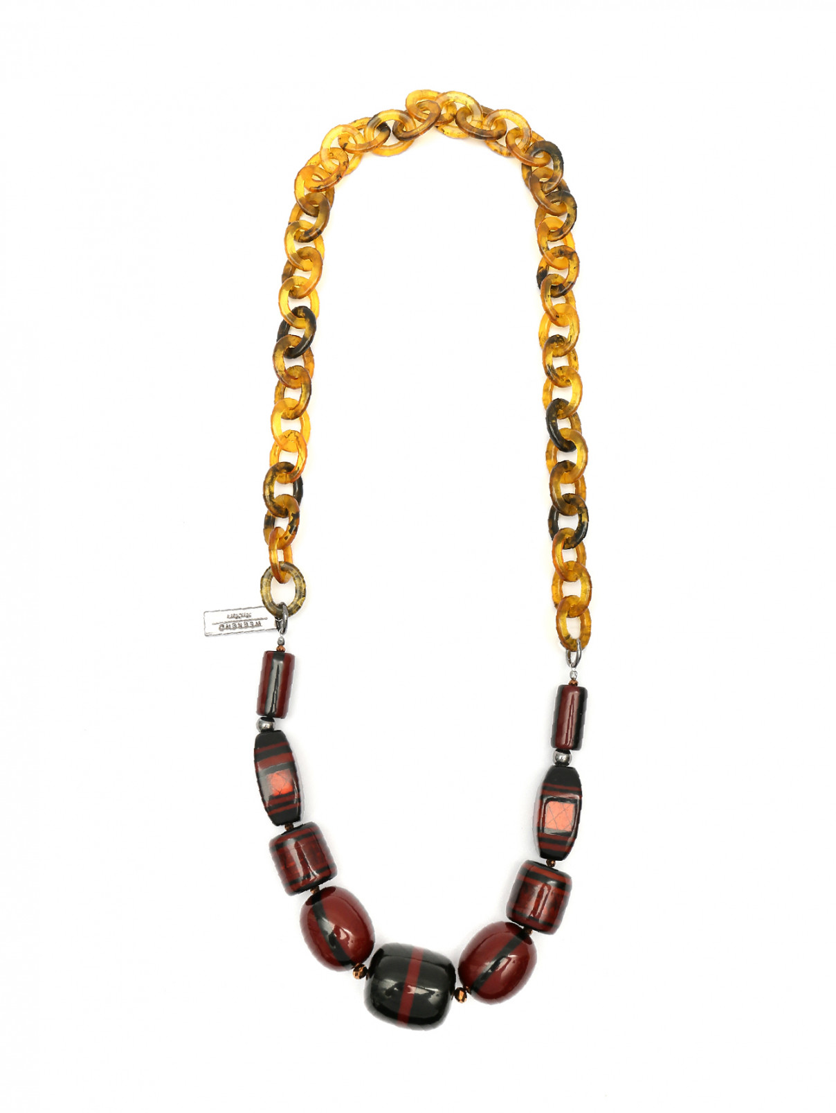 Ожерелье с узором Weekend Max Mara  –  Общий вид  – Цвет:  Коричневый
