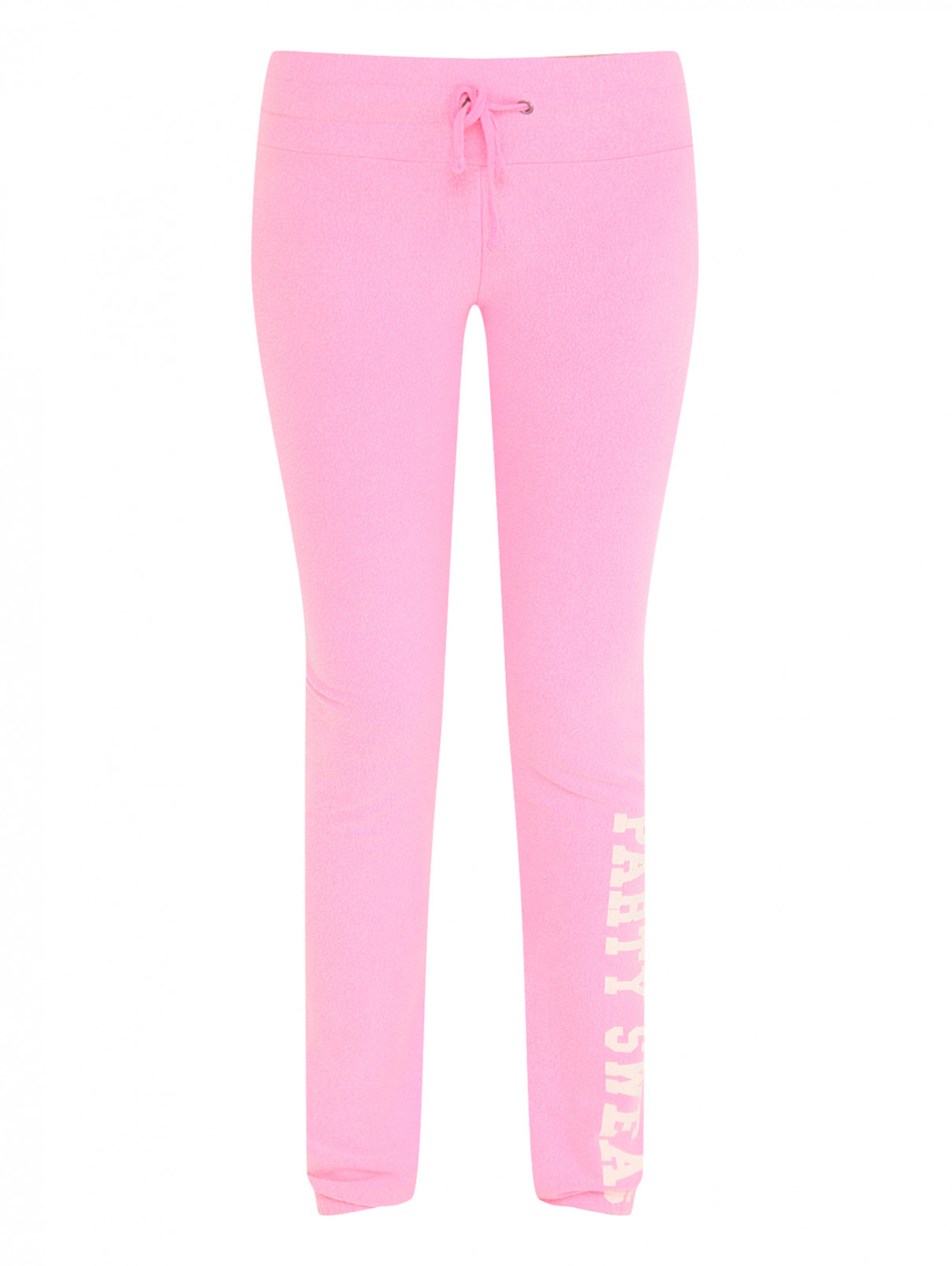 Спортивные брюки с принтом Wildfox  –  Общий вид  – Цвет:  Розовый