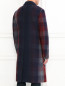 Пальто из шерсти с контрастными вставками Jil Sander  –  Модель Верх-Низ1