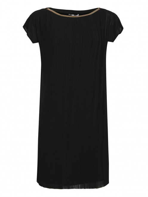 Платье прямого кроя с короткими рукавами Versace Collection - Общий вид