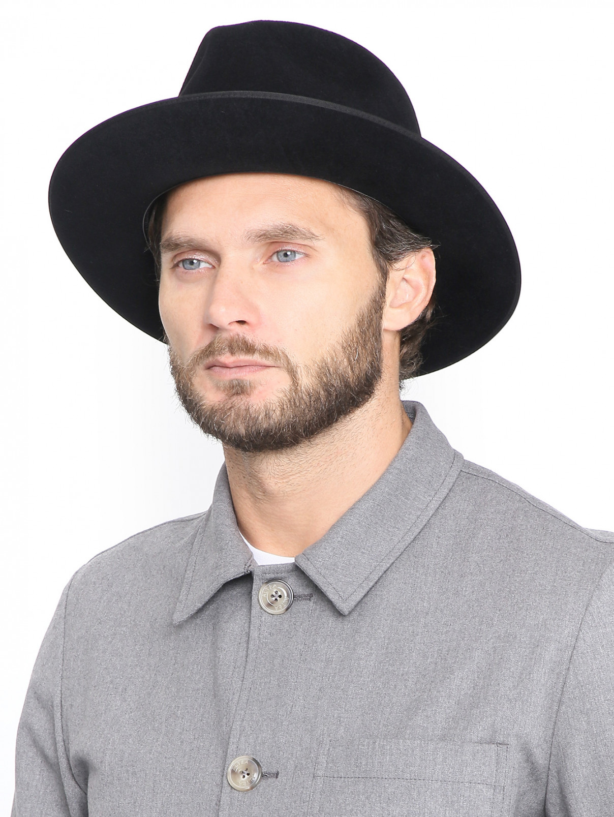 Шляпа из шерсти Stetson  –  МодельОбщийВид  – Цвет:  Черный