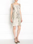 Платье из шелка с цветочным узором Alberta Ferretti  –  Модель Общий вид