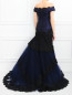 Платье-макси со шлейфом декорированное кружевом Carolina Herrera  –  Модель Верх-Низ1