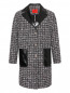 Пальто с узором и контрастными лацканами Max&Co  –  Общий вид