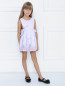 Платье хлопковое с цветочным узором Lapin House  –  МодельОбщийВид