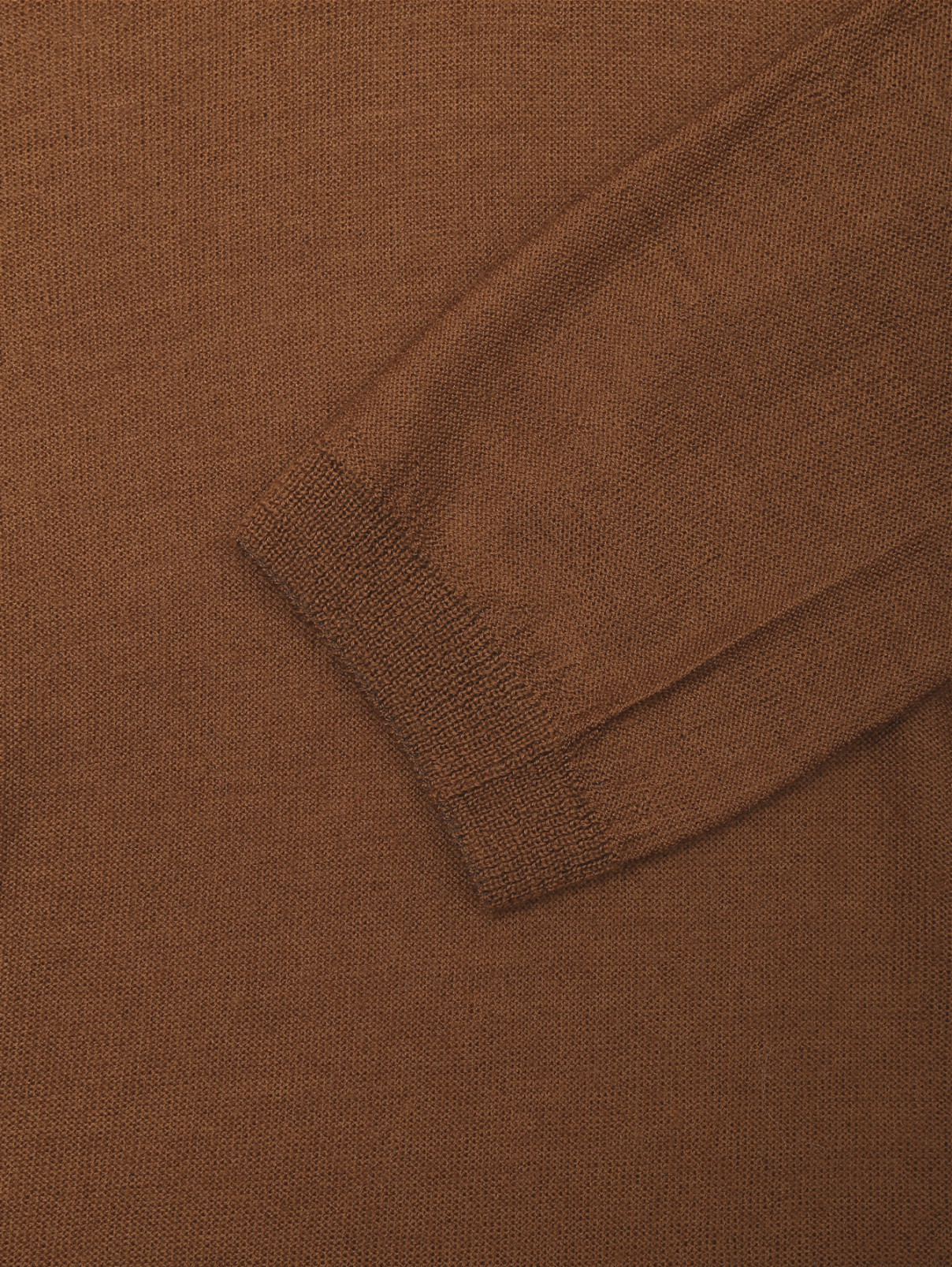 Водолазка из тонкой шерсти Max Mara  –  Деталь  – Цвет:  Коричневый