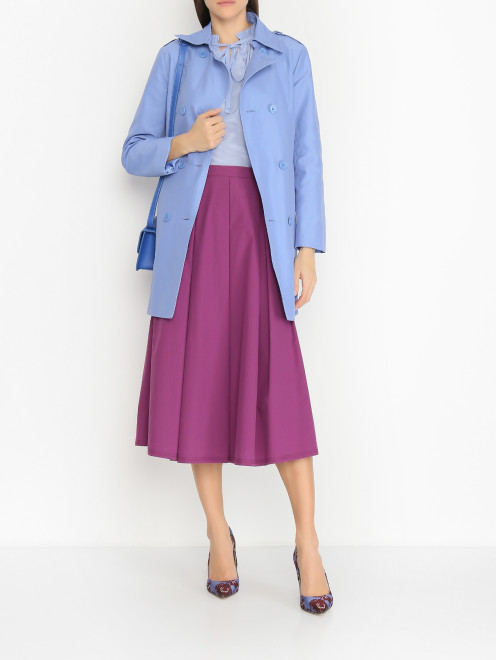 Юбка из хлопка на резинке Weekend Max Mara - МодельОбщийВид