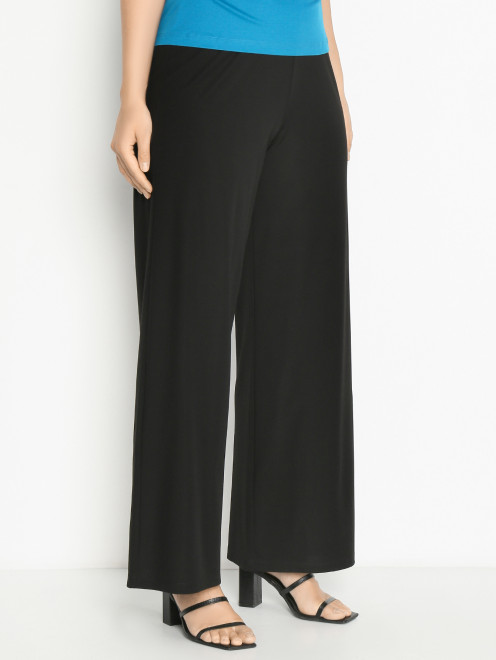 Однотооные брюки широкого фасона Weekend Max Mara - МодельВерхНиз