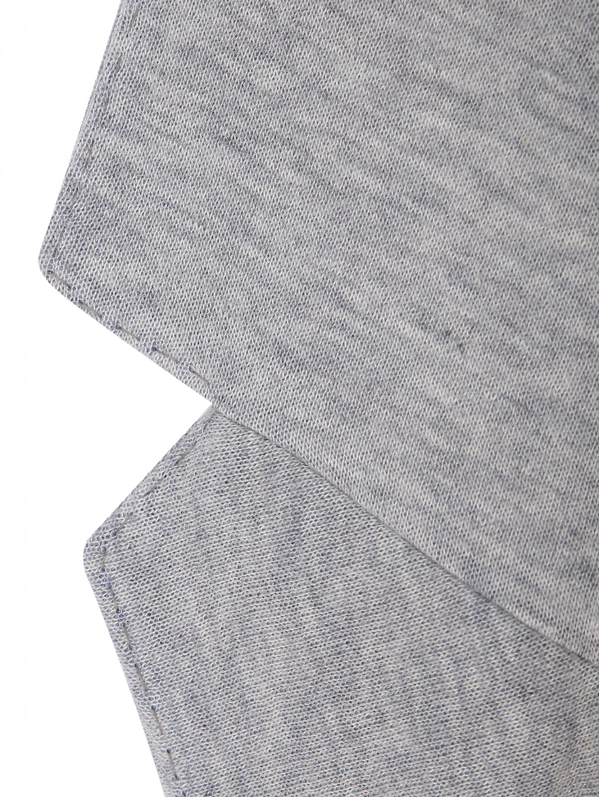 Трикотажный пиджак на пуговицах с карманами LARDINI  –  Деталь  – Цвет:  Серый
