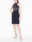 Платье без рукавов, декорированное стразами Versace Collection  –  МодельОбщийВид