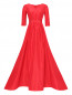 Платье-макси из шелка с поясом Carolina Herrera  –  Общий вид