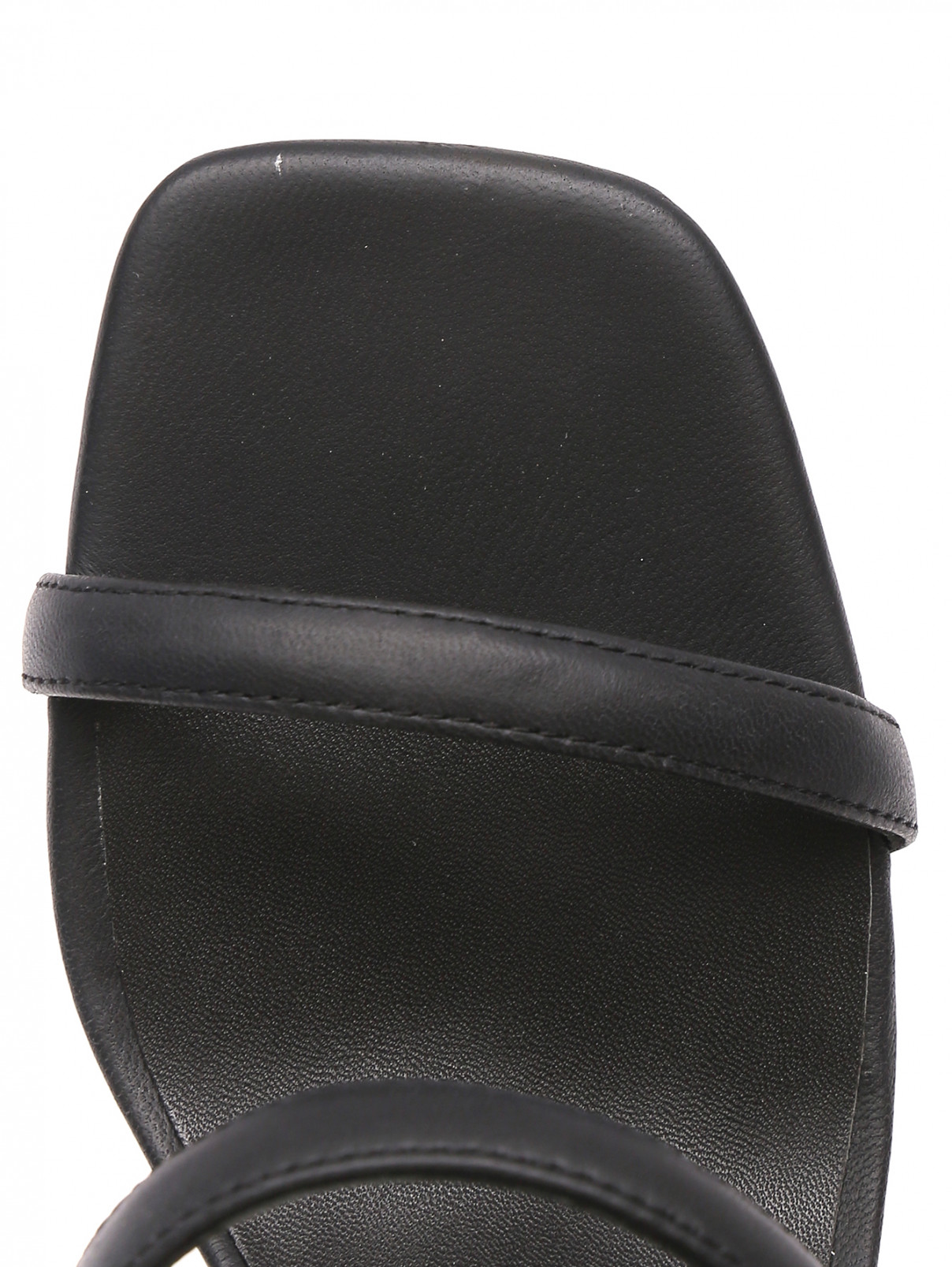 Босоножки из кожи на высоком каблуке Senso  –  Обтравка3  – Цвет:  Черный