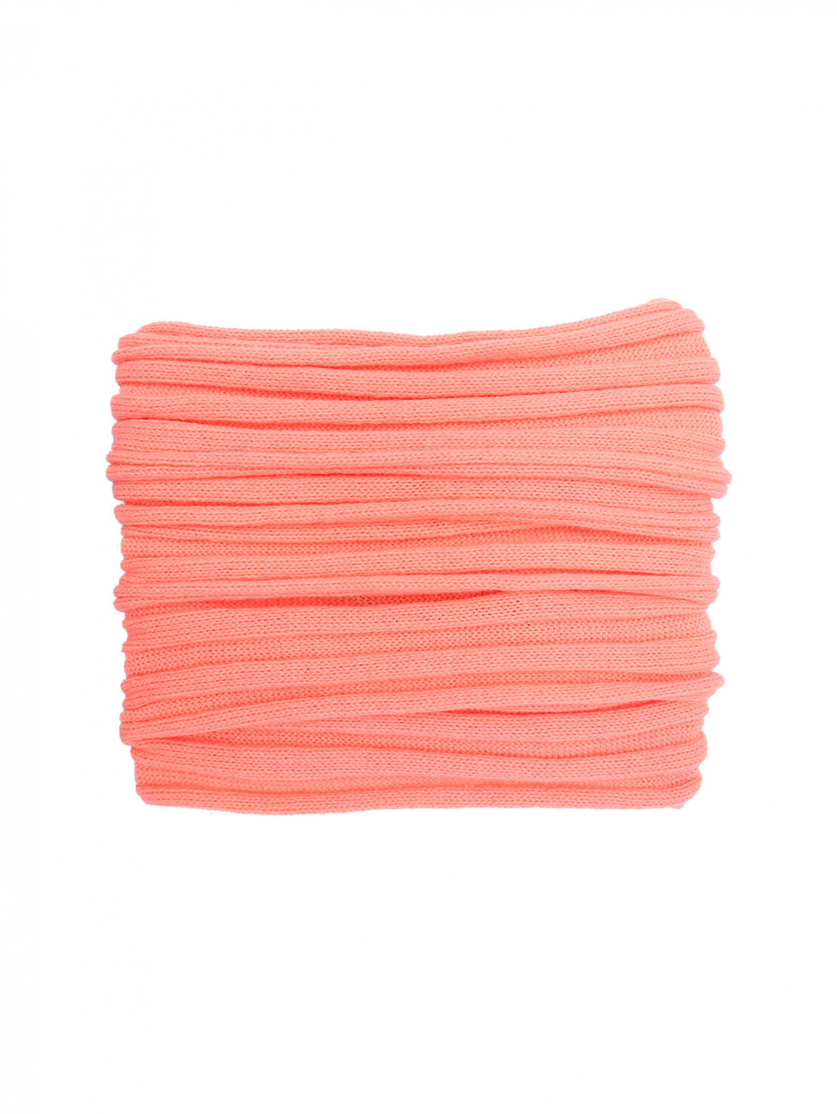 Узкий шарф из смешанной шерсти Max&Co  –  Общий вид  – Цвет:  Розовый