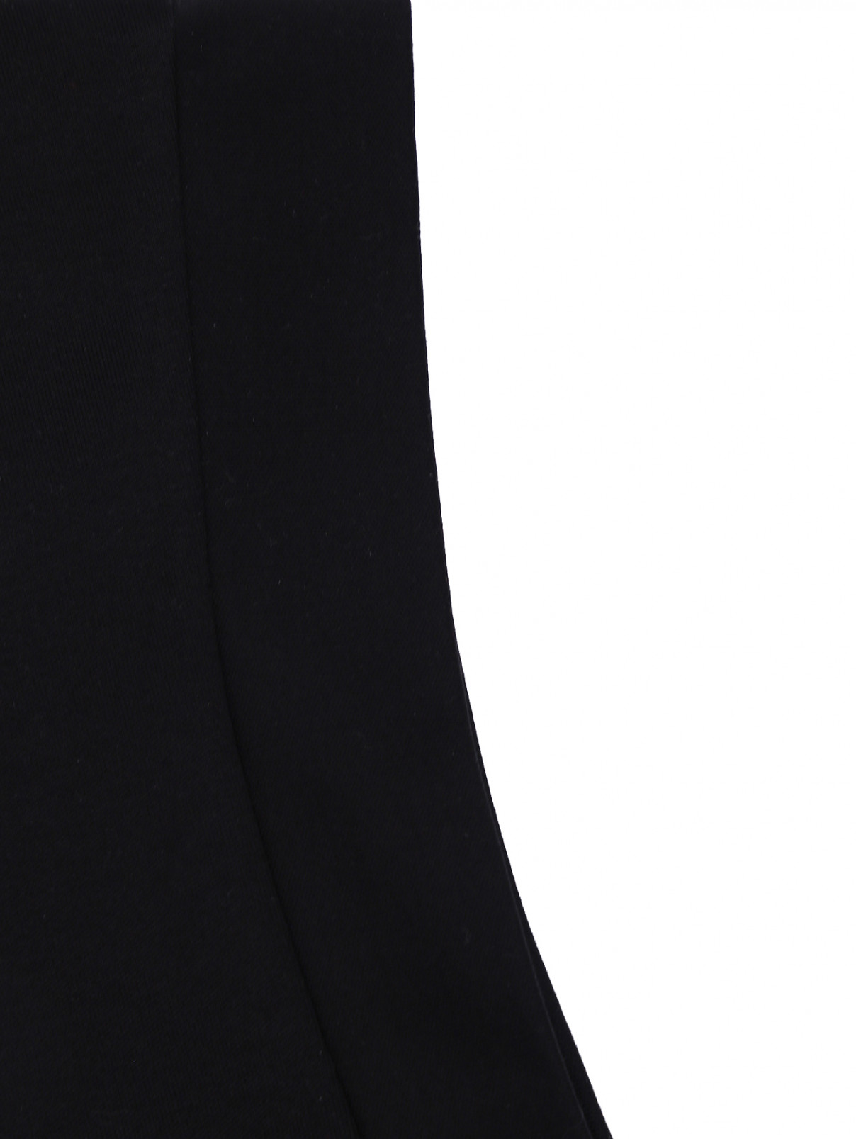 Хлопковое платье с кружевом Dolce & Gabbana  –  Деталь1  – Цвет:  Черный