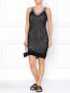 Двухслойное платье-комбинация с графическим принтом и кружевом Jean Paul Gaultier  –  Модель Общий вид