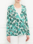 Блуза из шелка с цветочным узором Max Mara  –  Модель Верх-Низ