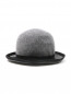 Шляпа из шерсти с контрастным декором MiMiSol  –  Обтравка1