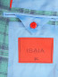 Пиджак однобортный из кашемира и шелка с узором "клетка" Isaia  –  Деталь2