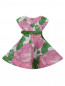 Платье из хлопка с цветочным узором MiMiSol  –  Обтравка1