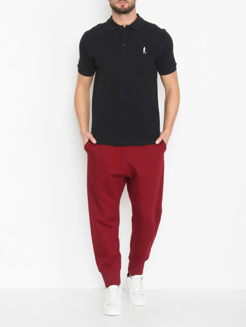 Трикотажные брюки с карманами Adidas Originals - МодельОбщийВид