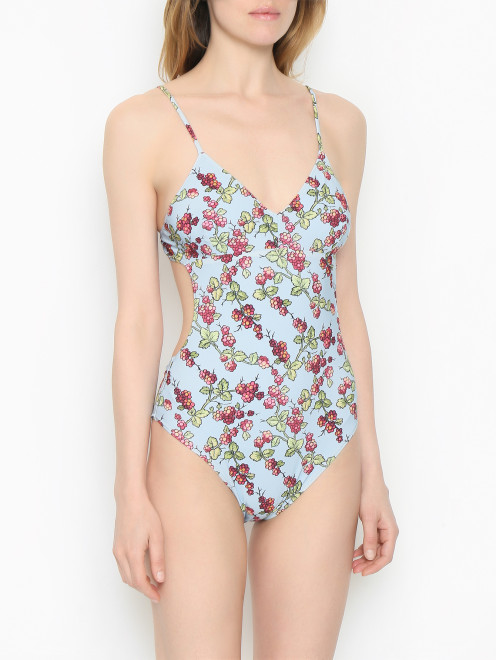 Купальник слитный с узором Etro - МодельВерхНиз