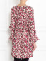 Платье-мини из вискозы с цветочным узором Max&Co  –  МодельВерхНиз1