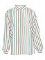 Блуза из смешанного шелка с узором "полоска" CLOSED  –  Общий вид