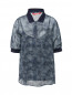 Блуза с короткими рукавами и узором "пейсли" Marina Sport  –  Общий вид