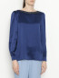 Блуза из шелка с декоративной отделкой Alberta Ferretti  –  МодельВерхНиз