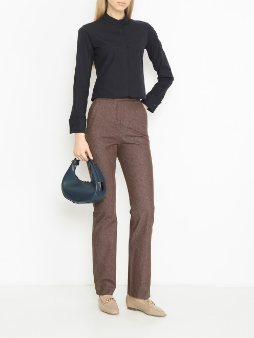 Брюки из плотного хлопка  Max Mara - МодельОбщийВид