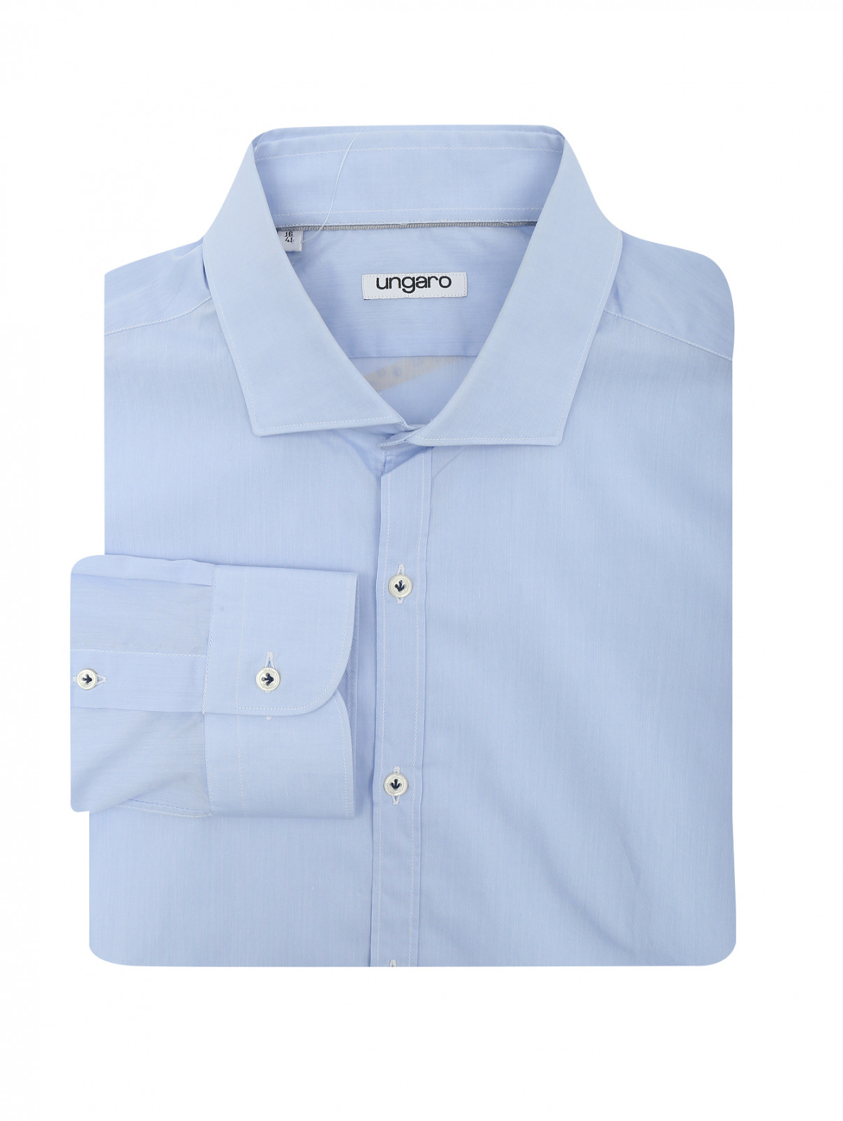 Рубашка из хлопка однотонная Ungaro  –  Общий вид