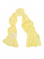 Легкий шарф из хлопка с цветочным декором IL Trenino  –  Общий вид