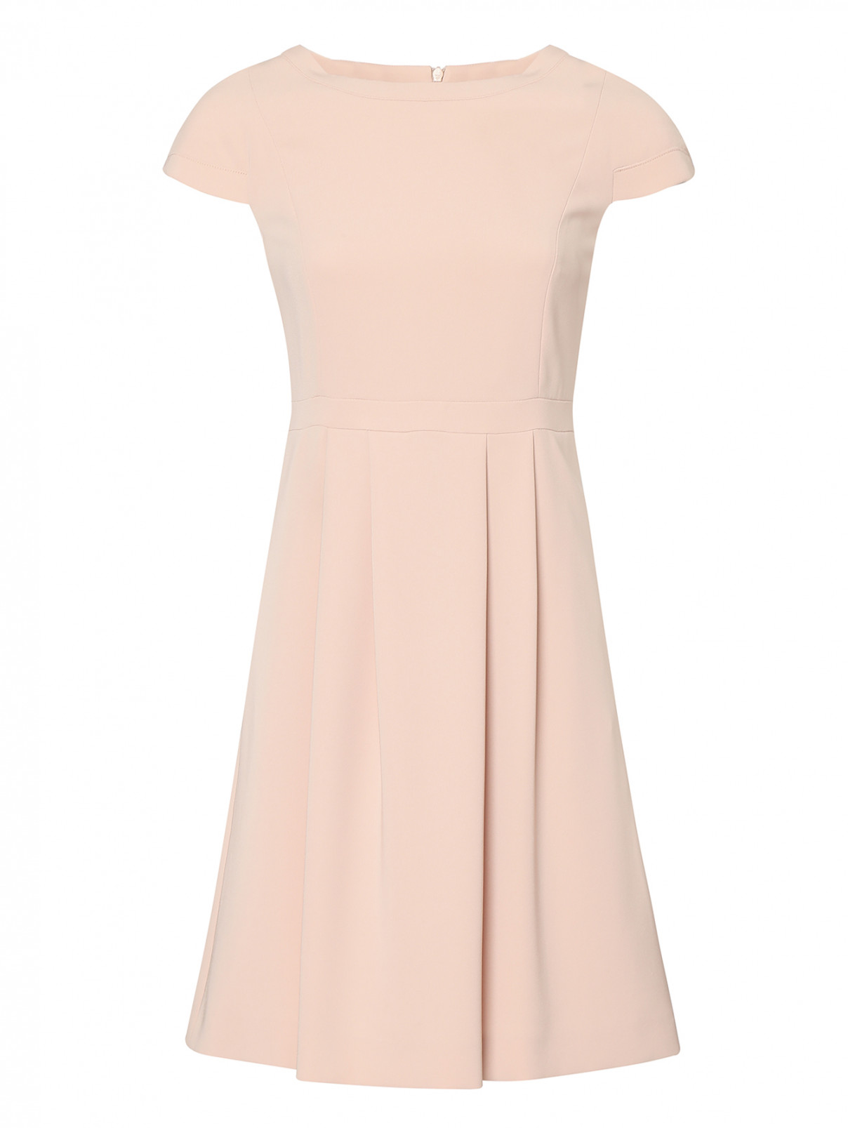 Платье-футляр с коротким рукавом Max Mara  –  Общий вид  – Цвет:  Розовый
