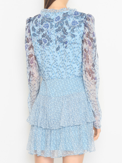 Платье из шелка с цветочным узором - МодельВерхНиз1