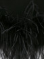 Однобортное пальто декорированное перьями страуса Moschino Boutique  –  Деталь1