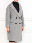 Двубортное пальто из мохера Aquilano Rimondi  –  Модель Верх-Низ