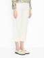 Однотонные джинсы из хлопка Max Mara  –  МодельВерхНиз