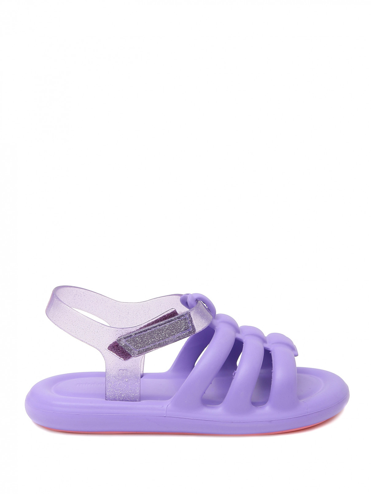 Сандалии на липучке с блеском Melissa  –  Обтравка1  – Цвет:  Фиолетовый