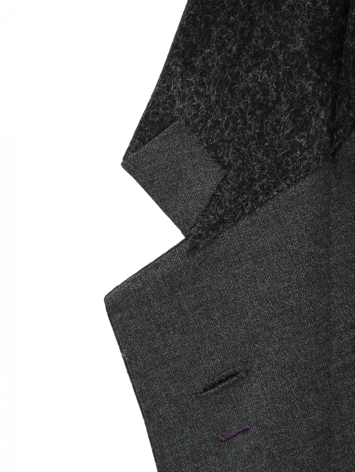 Костюм из шерсти Sartoria Partenopea  –  Деталь1  – Цвет:  Серый