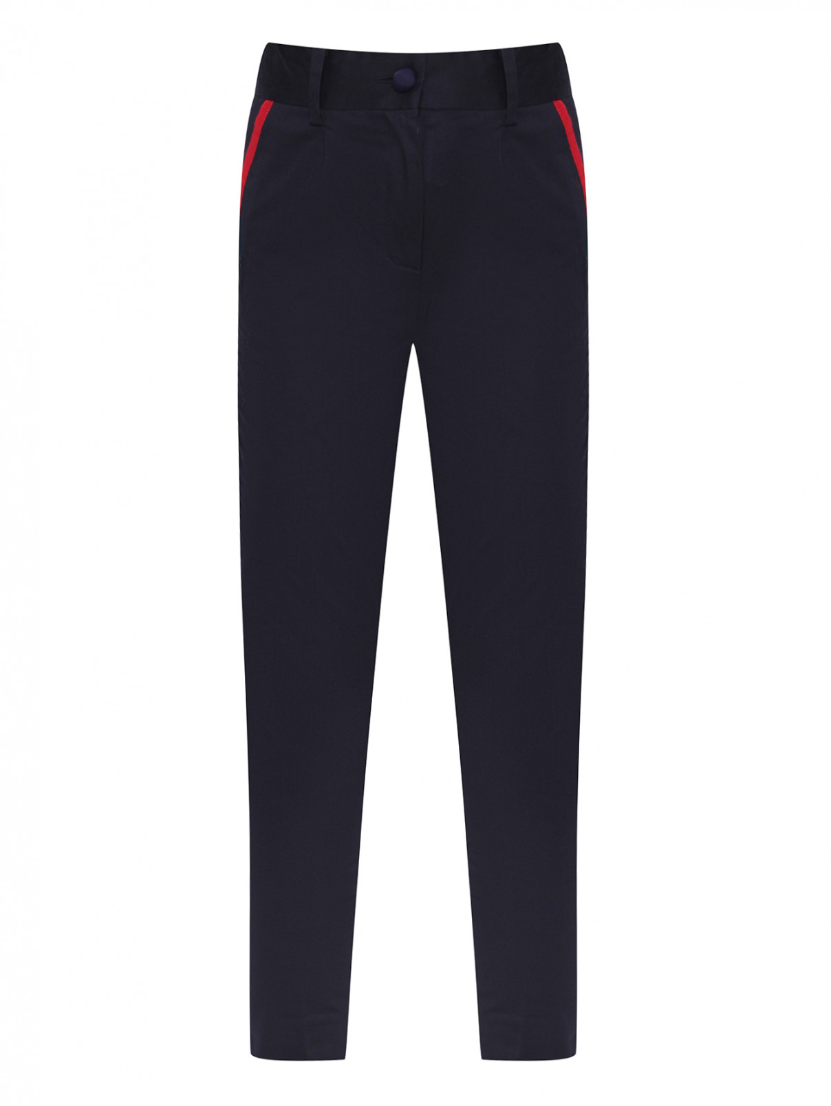 Прямые брюки со стрелками Dolce & Gabbana  –  Общий вид  – Цвет:  Черный