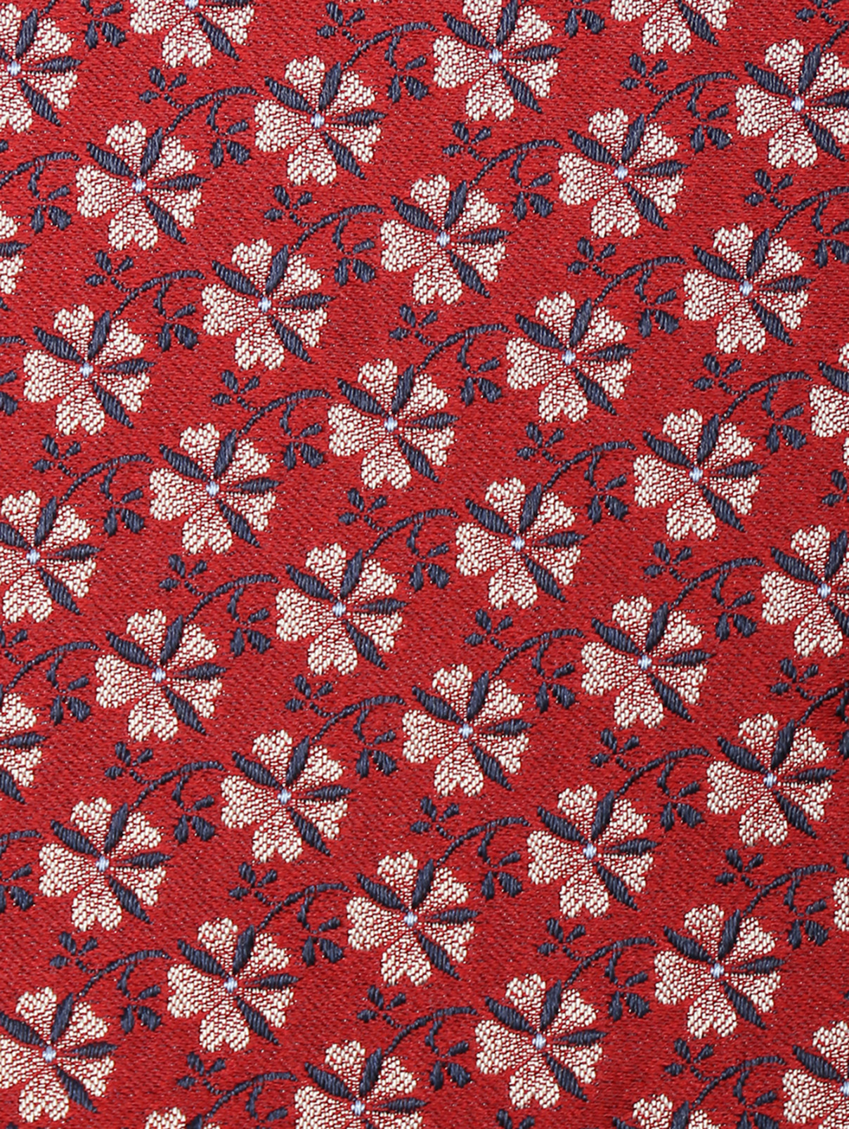 Карманный платок из шелка с узором Pal Zileri  –  Деталь1  – Цвет:  Красный